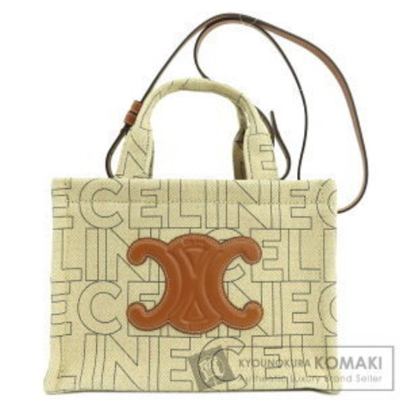 Celine Cabas Thais Canvas Handbag - Picture 1 of 9